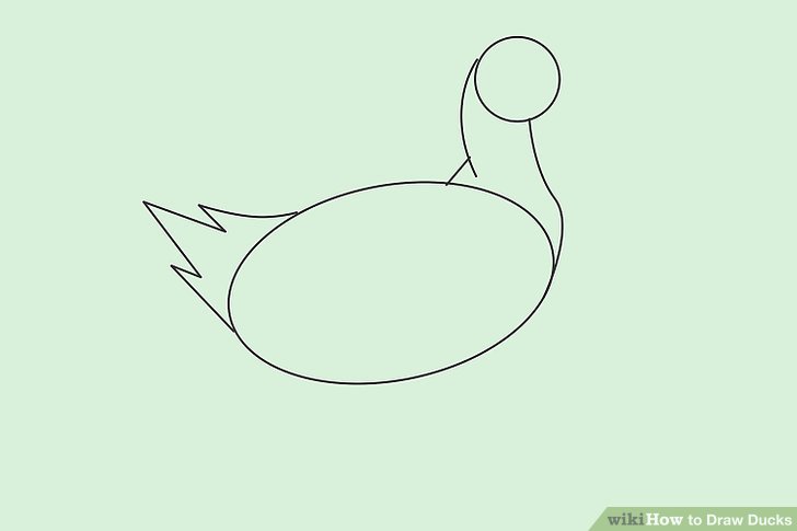 728x485 How To Draw Ducks (With Pictures) - Duckling Sketch