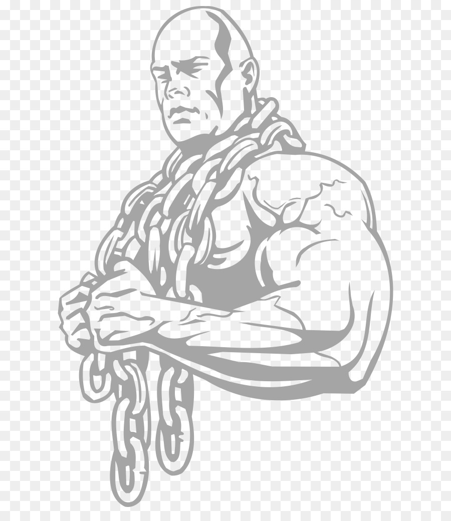 900x1040 Bodybuilding Royalty Free - Dumbbells Sketch