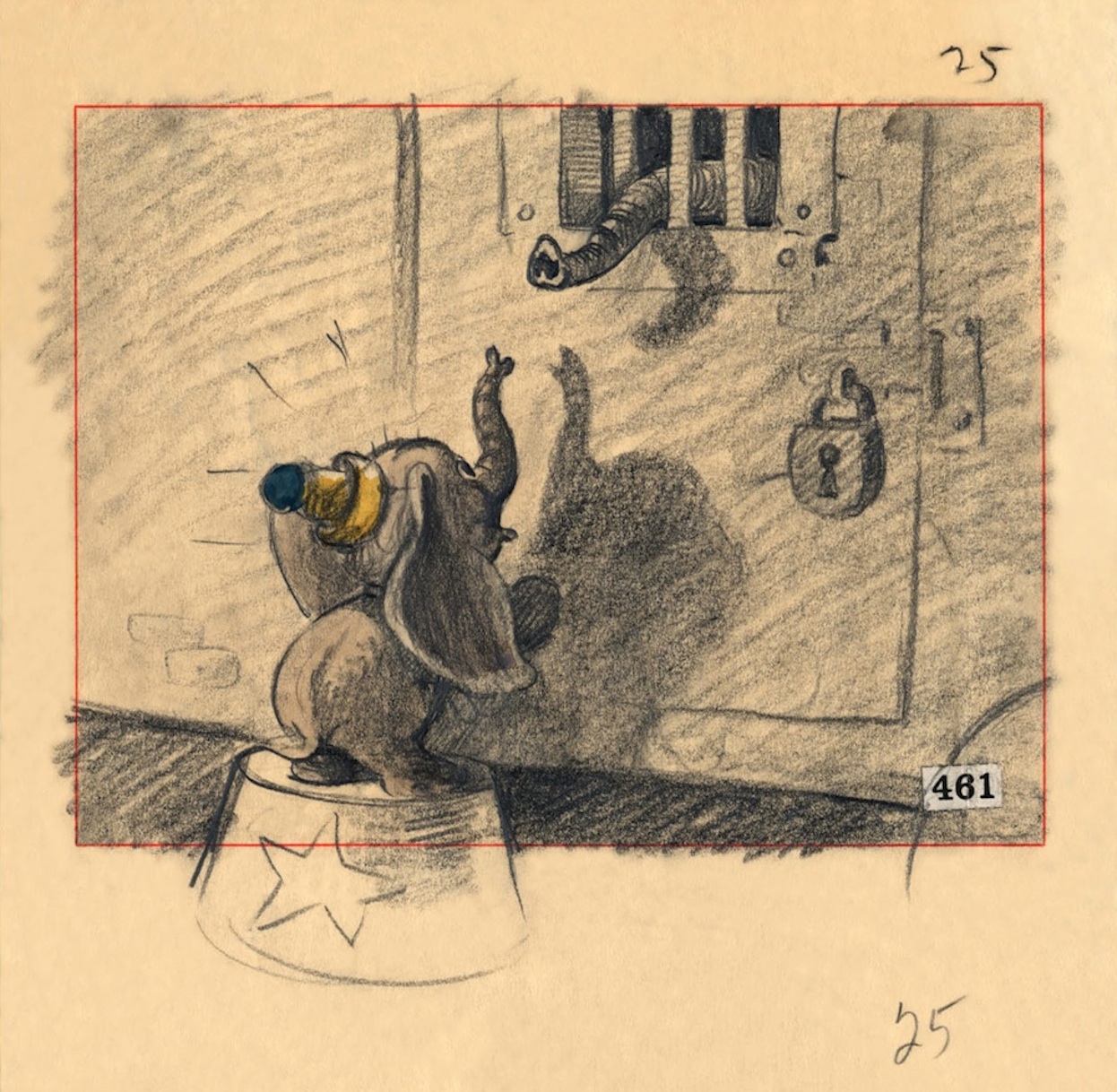 1246x1218 Deja View Dumbo Art - Dumbo Sketch