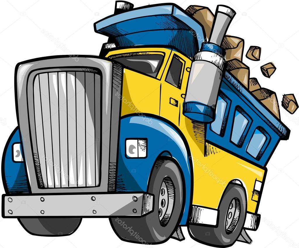 1023x850 Unique Stock Illustration Dump Truck Vector Sketch Doodle Library - Dump Truck Sketch