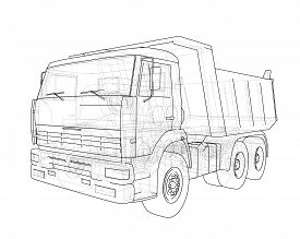 275x219 Drawing Truck Photos And Images - Dump Truck Sketch