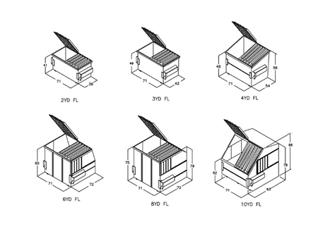 450x325 Commercial Trash Collection Services Amp Dumpster Rentals Windsor - Dumpster Sketch