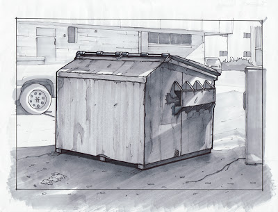 400x305 Jaetaek Has A Pen A Big Dumpster - Dumpster Sketch