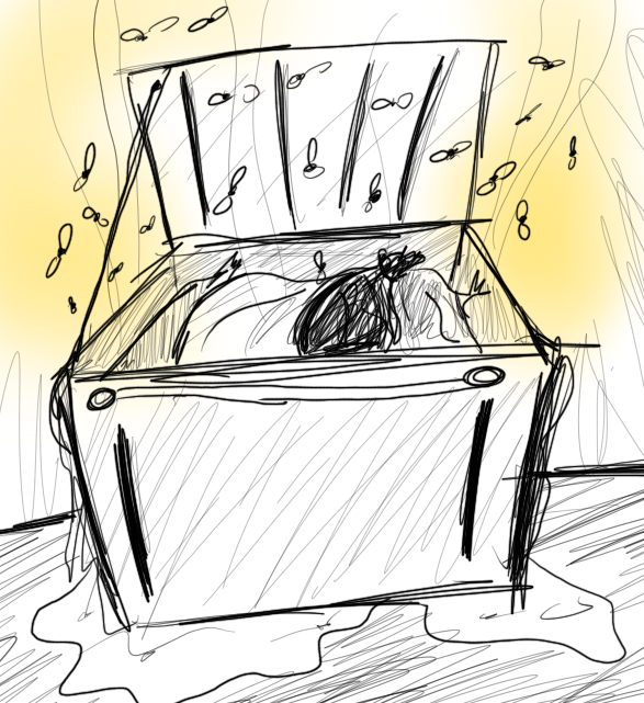 587x641 Special Dumpster Days. Hello, I Am A Bear - Dumpster Sketch