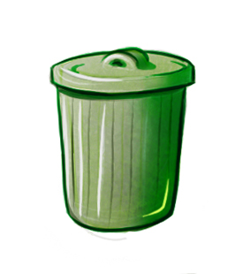 266x310 Sprites Dumpster Diving Spare Change - Dumpster Sketch