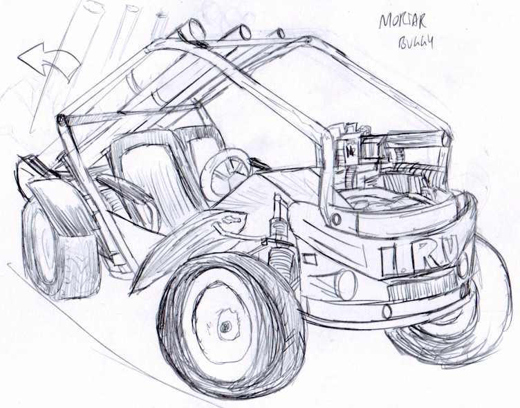 752x590 Mortar Buggy Sketch By Mayuzane - Dune Buggy Sketch