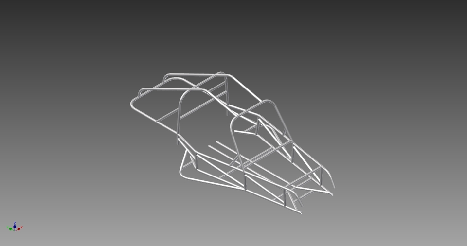 960x506 Two Seat Rear Engine Dune Buggy Frame 3d Cad Model Library Grabcad - Dune Buggy Sketch