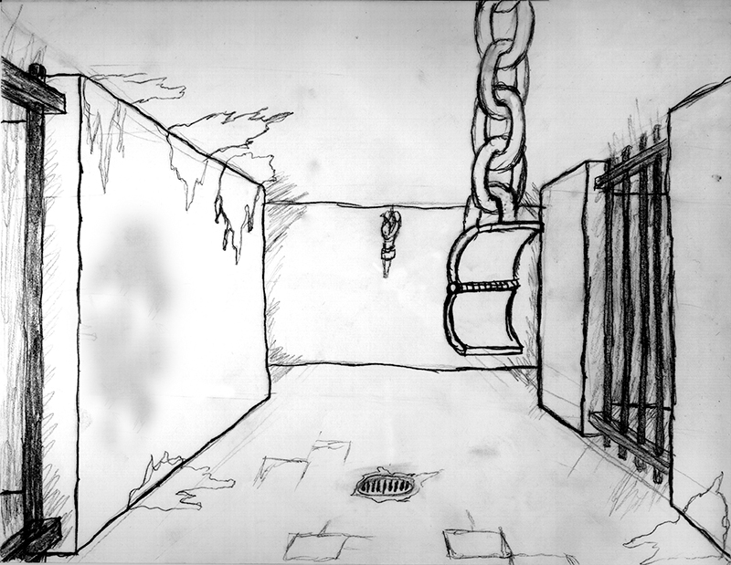 800x619 Drawings Amp Illustrations Alexander Sanberg - Dungeon Sketch