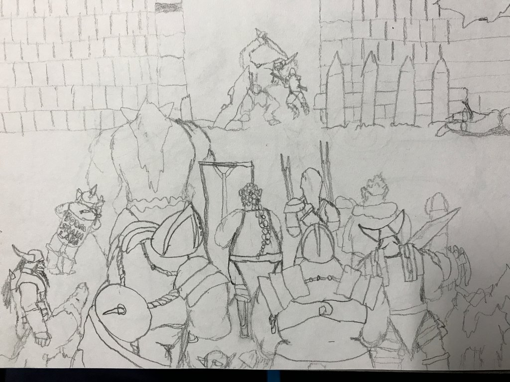 1024x768 Dungeon Crawl Intro Sketch + Short Story By Ihsan997 - Dungeon Sketch