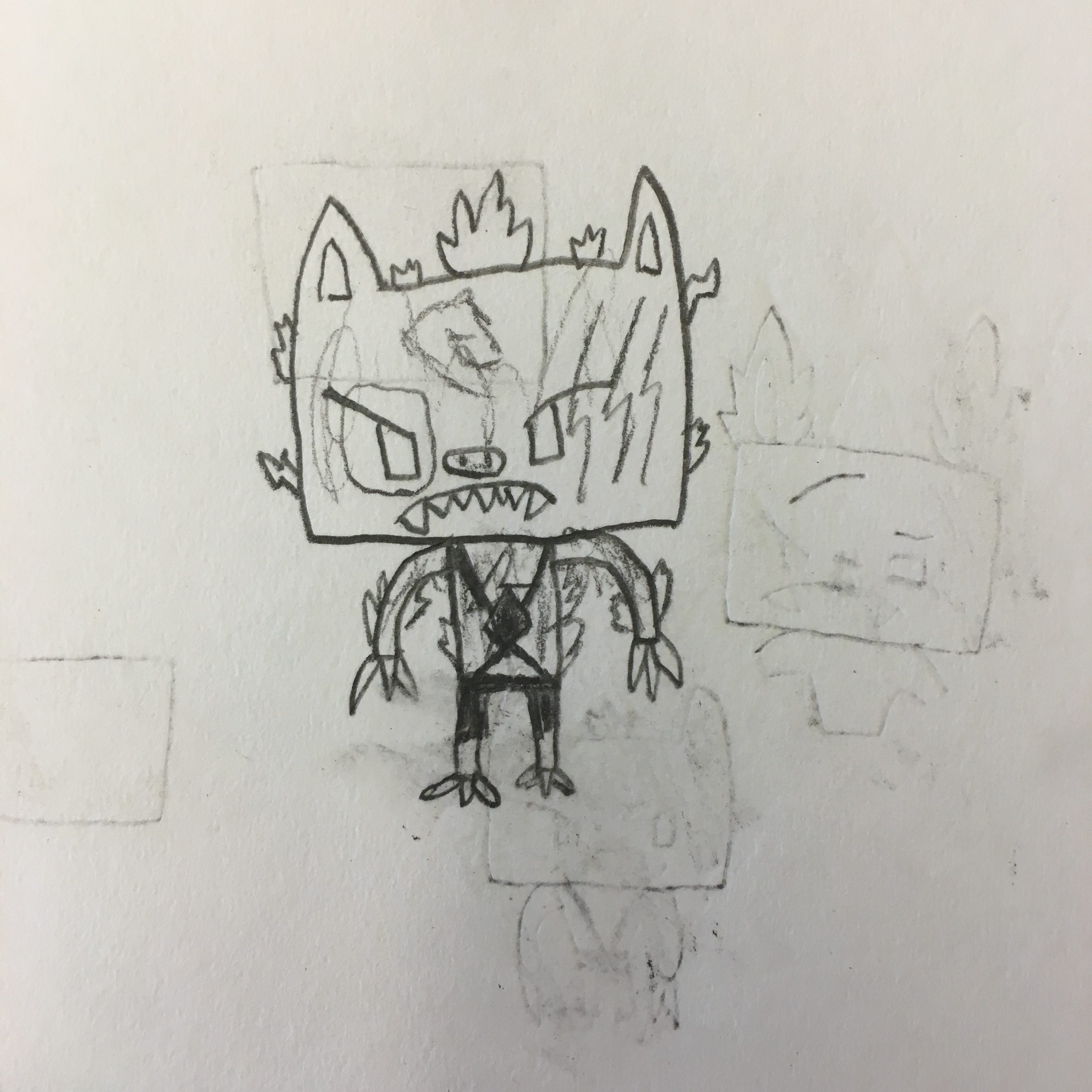 3024x3024 Fan Hero Sketchidea Krankaw Zapclaw Dungeon Boss - Dungeon Sketch