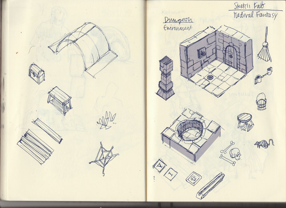 1000x727 Wip - Dungeon Sketch