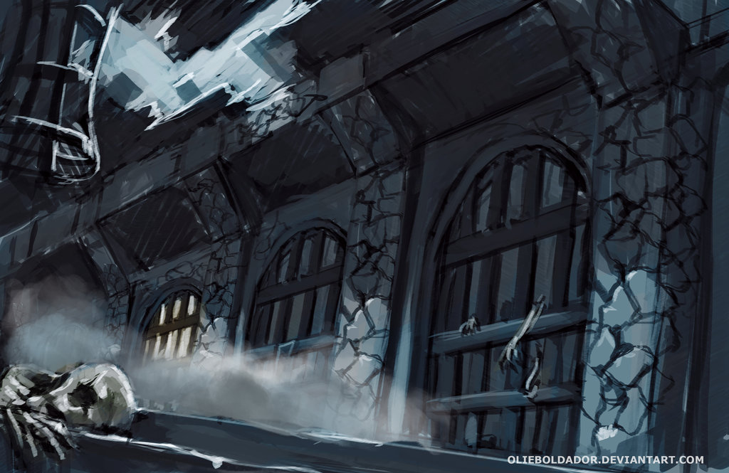 1024x665 Commission Dungeon Sketch By Olieart - Dungeon Sketch