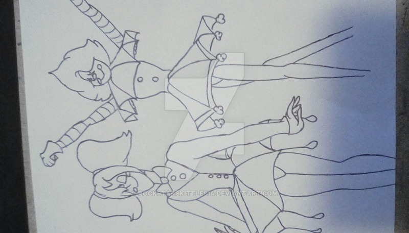 800x456 Dynamic Clown Duo Sketch By Rockstarskittles14 - Duo Sketch