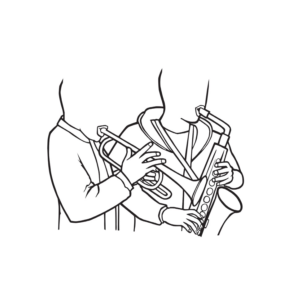 946x946 Jazz Duo - Duo Sketch