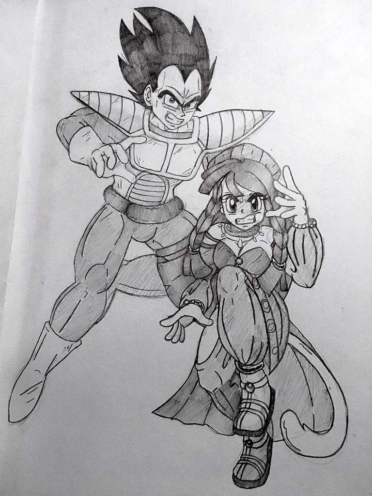 768x1024 The Daring Duo [Sketch] Dragonballz Amino - Duo Sketch