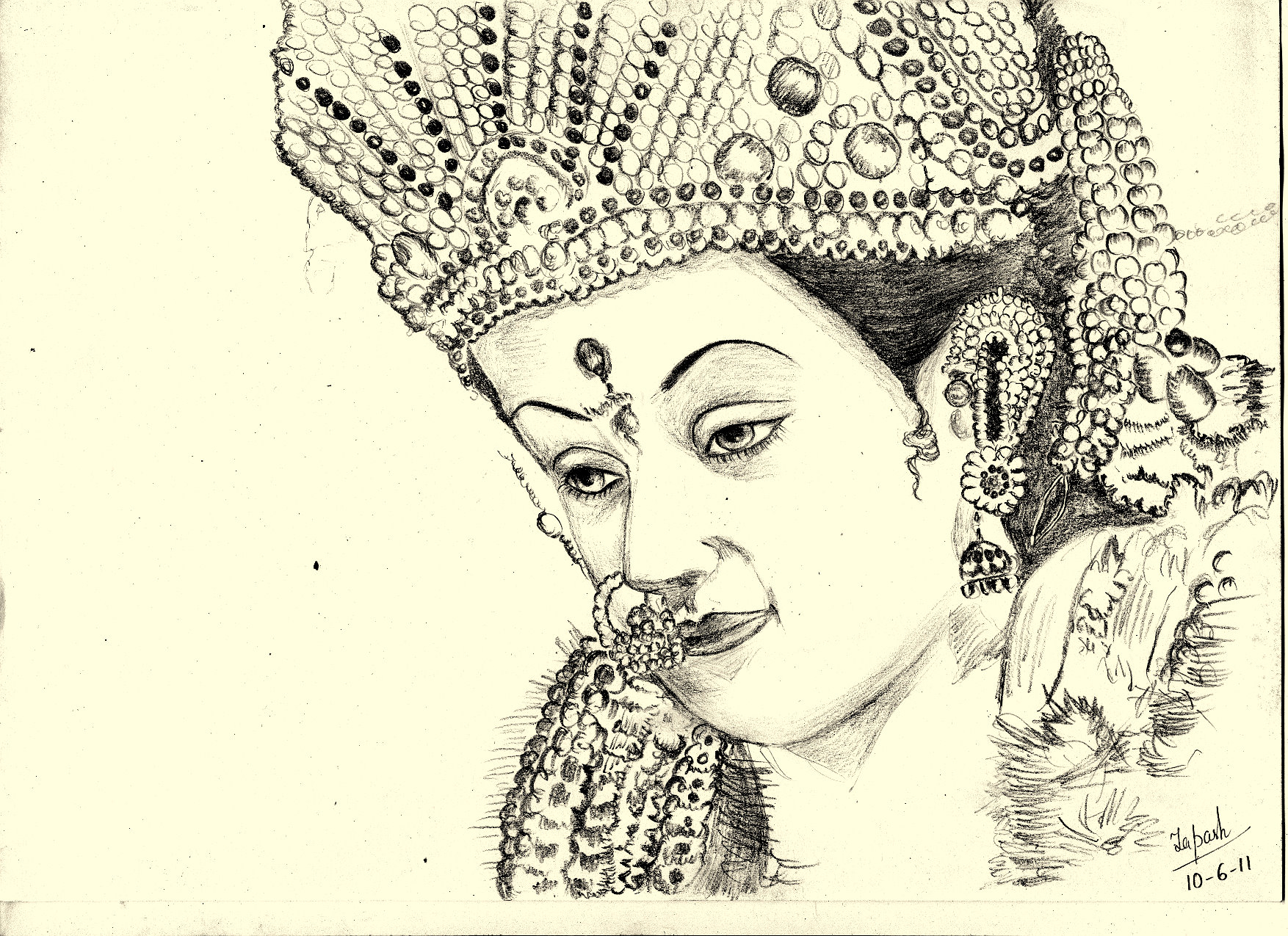 1754x1275 Maa Durga Sketch Wallpaper Durga Maa Sketch Wallpaper Images Of - Durga Sketch