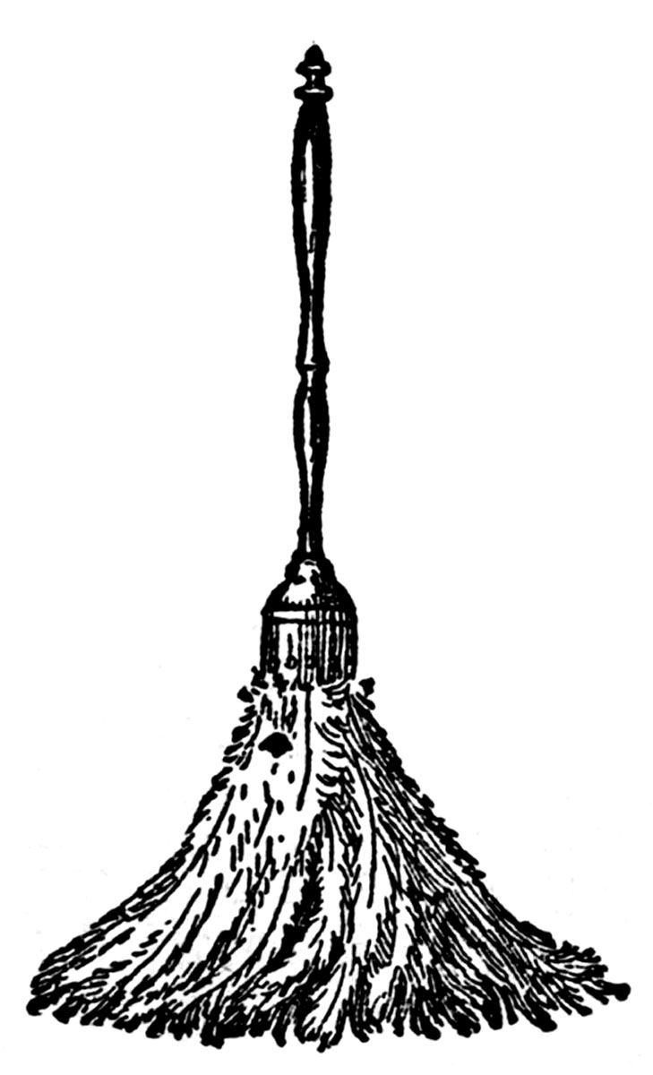 729x1200 Feather Duster. Sketch. Babette Costume Graphics - Duster Sketch