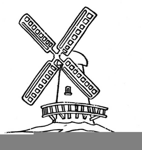 568x600 Dutch Windmill Clipart Free Images - Dutch Windmill Sketch