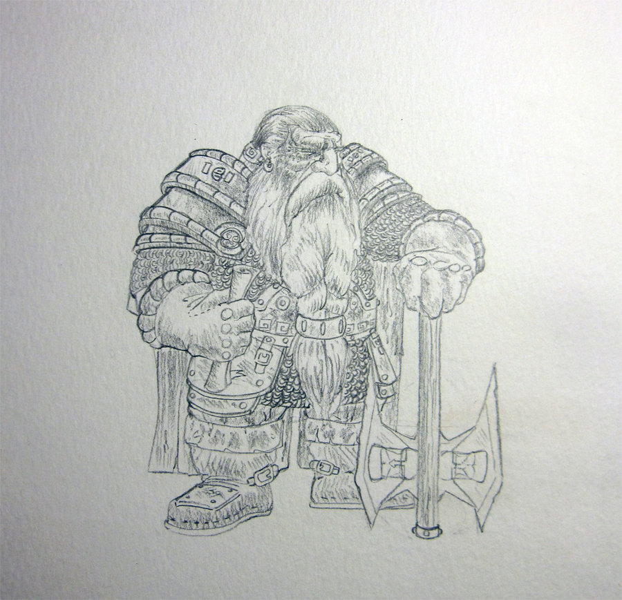 900x869 Dwarf Sketch By Izzual - Dwarf Sketch