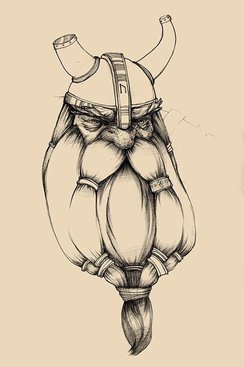 500x750 Vsevolod Ziablov - Dwarf Sketch
