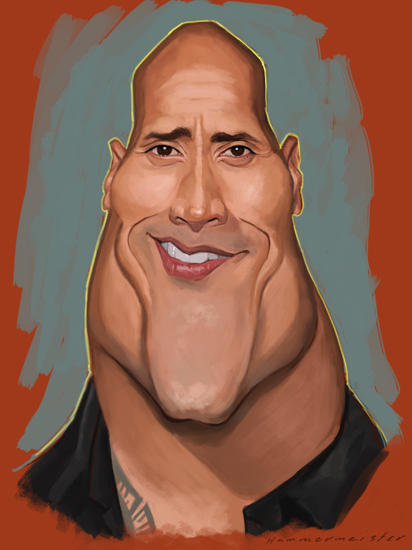 600x800 Dwayne Johnson Sketch By Markdraws - Dwayne Johnson Sketch