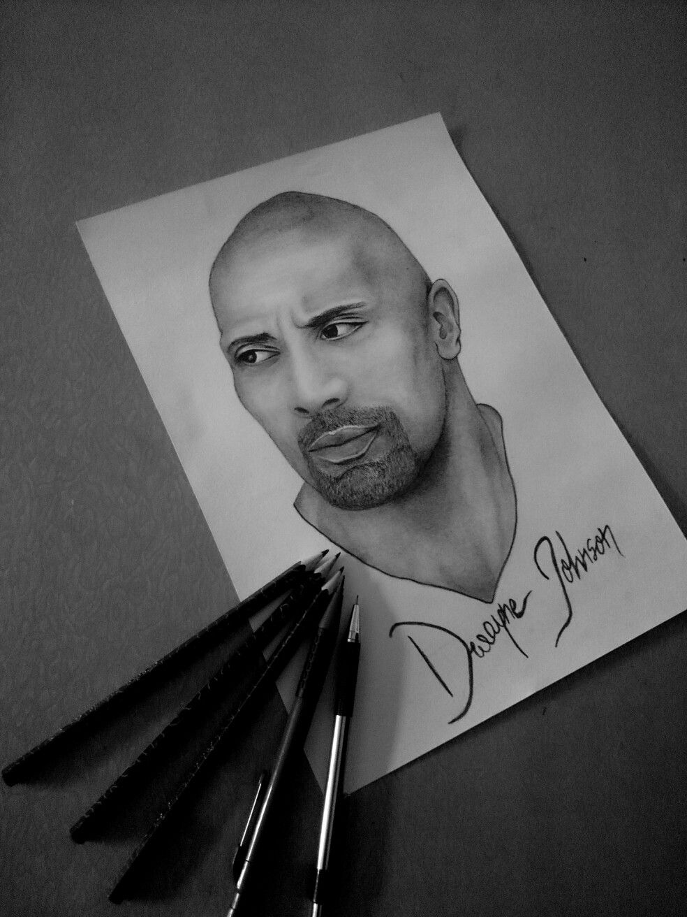 984x1312 Dwayne The Rock Johnson Sketch My Sketch Arts Rock - Dwayne Johnson Sketch
