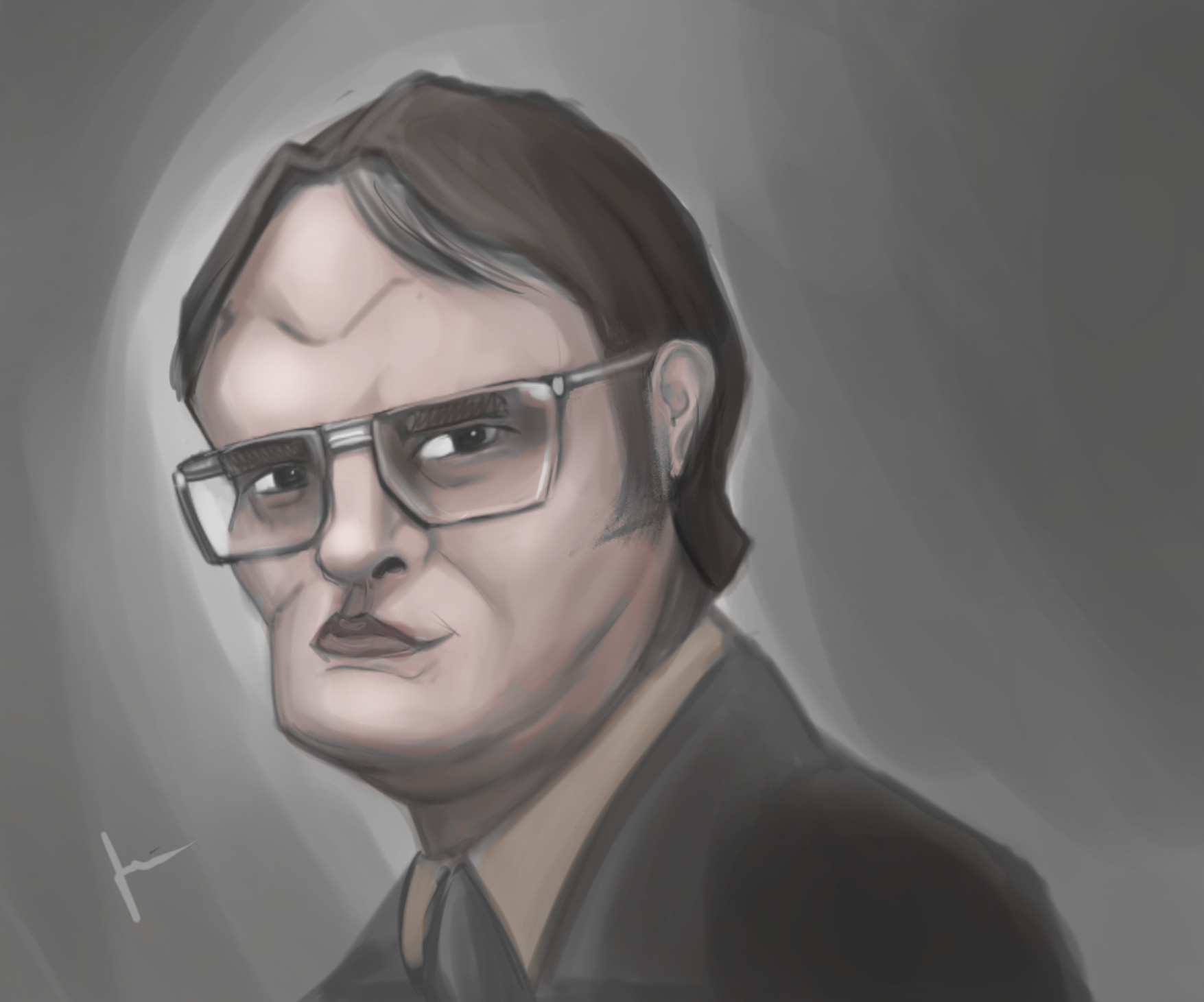 1755x1461 Jon Schear - Dwight Schrute Sketch