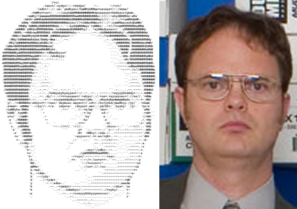 425x300 Old Man Musings Dwight Schrute Ascii - Dwight Schrute Sketch
