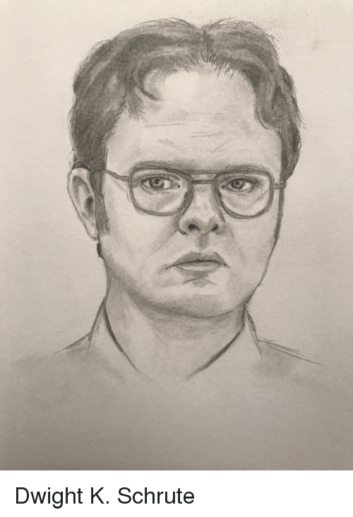 500x733 The Office And The Office Meme On - Dwight Schrute Sketch