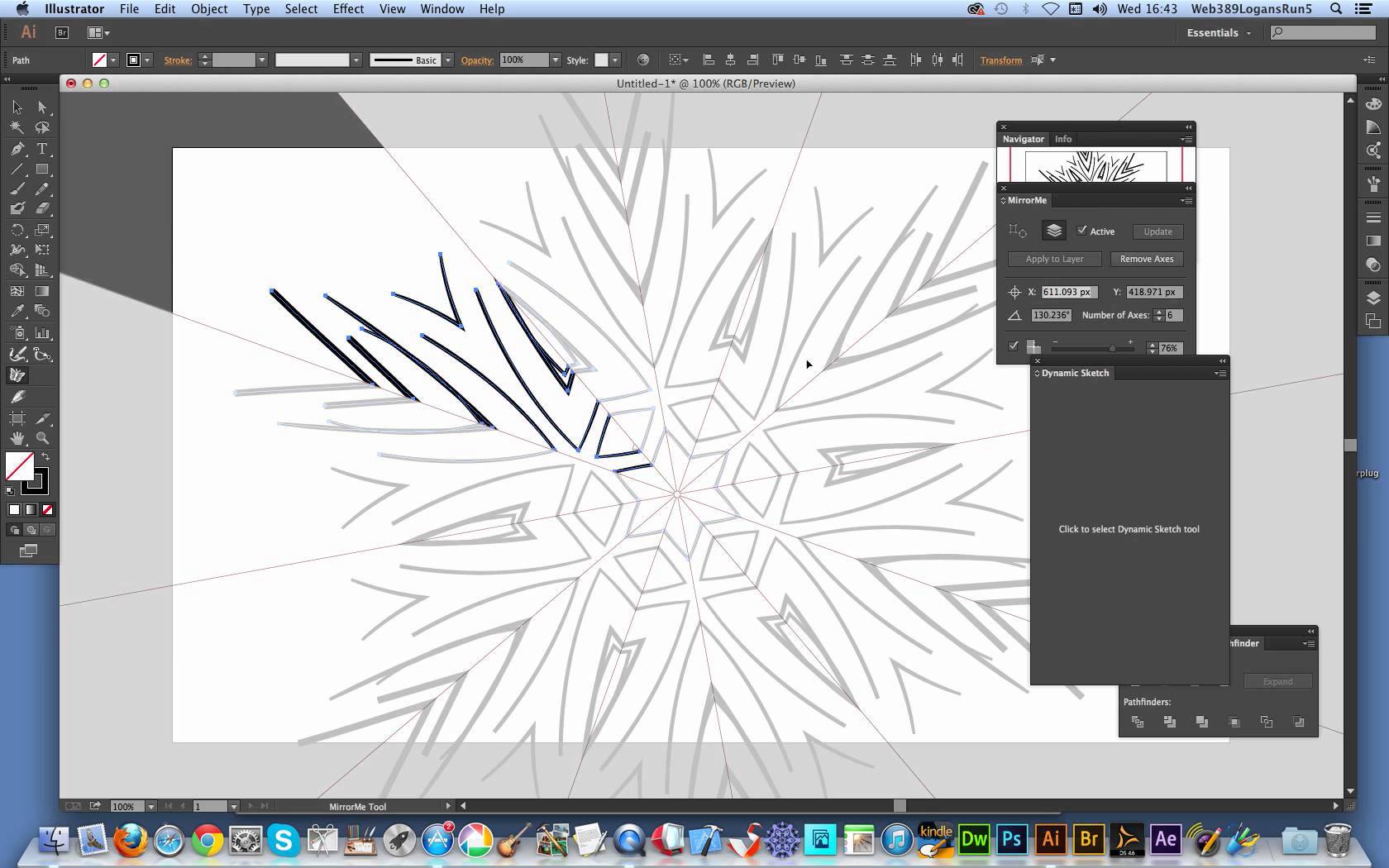 1680x1050 Mirrorme And Dynamic Sketch Plugins In Illustrator - Dynamic Sketch Tool