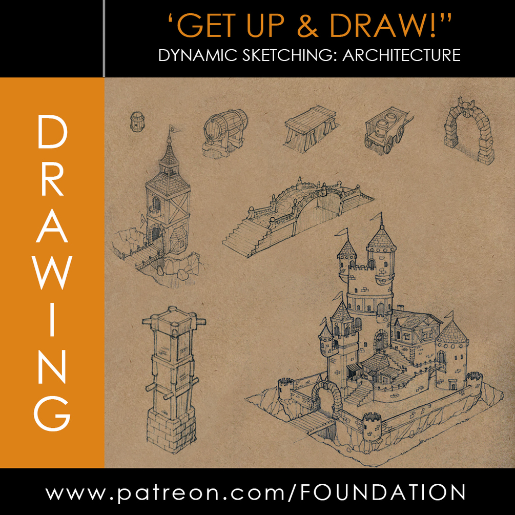 1005x1005 Foundation Patreon Dynamic Sketching Architecture - Dynamic Sketching