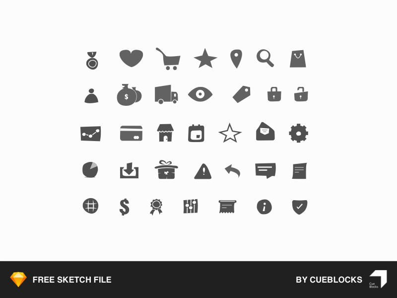800x600 E Commerce Icons Pack Freebie - E Sketch