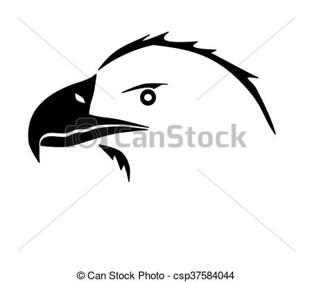 450x406 Eagle Face Silhouette - Eagle Face Sketch