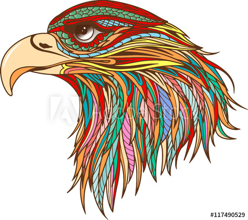 500x444 Eagle Head Zentangle Stylized. Vector Hand Drawn Sketch For Tattoo - Eagle Head Sketch