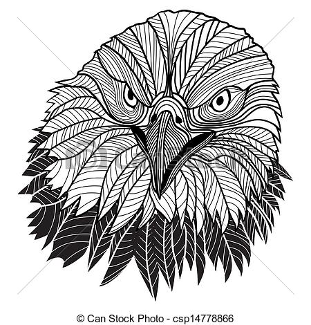 450x470 Bald Eagle Head As Usa Symbol For Mascot Or Emblem Design, Such A - Eagle Head Sketch