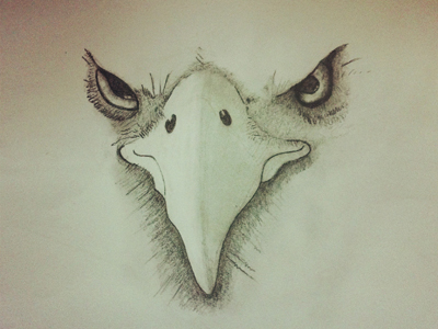 400x300 Eagle Sketch By Husam Abu Rayyan - Eagle Sketch Images