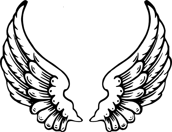 600x459 Eagle Clip Black And White Download Free Download On Melbournechapter - Eagle Wings Sketch