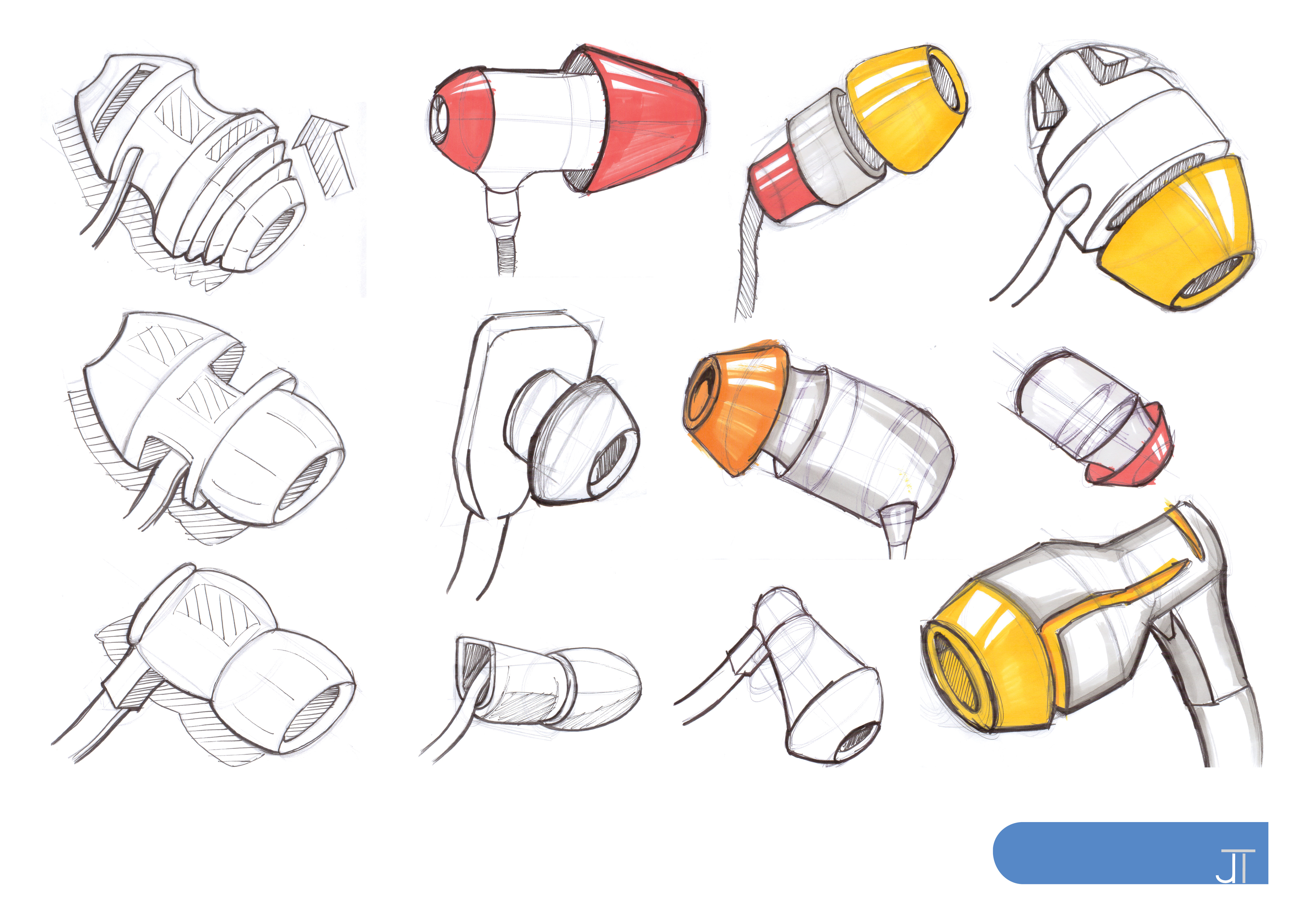 4961x3508 Sketching Jordan Taylor - Earphones Sketch