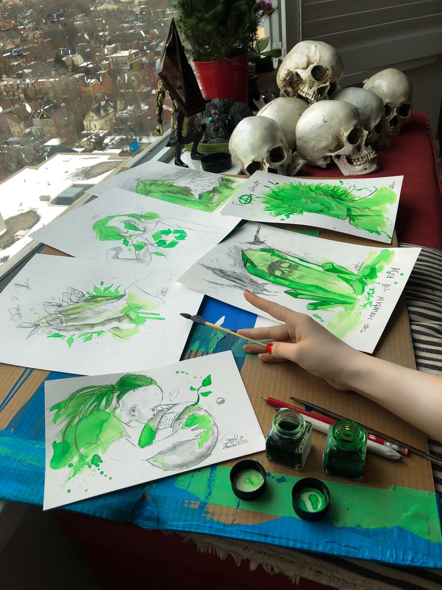 900x1200 Lora Zombie Original Art Tagged Earth Day Sketches - Earth Day Sketches