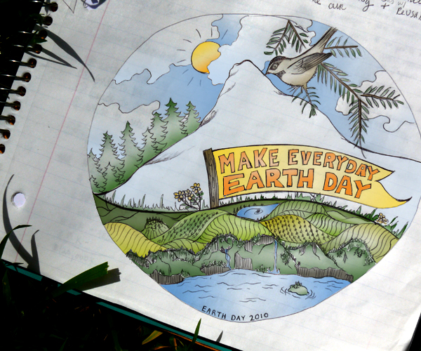 600x500 Ode To Earth Day - Earth Day Sketches
