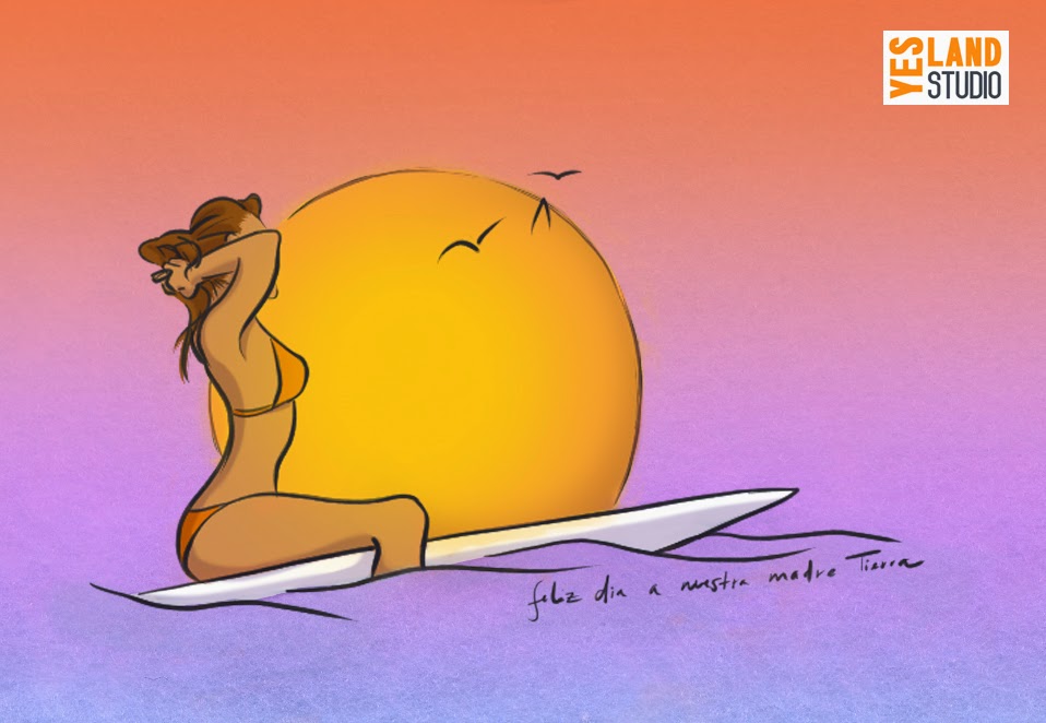 958x662 Yes Land Daily Sketches 22 4 2014 Earth Day - Earth Day Sketches