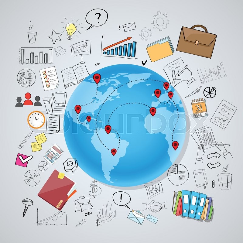 800x800 Globe Earth Social Network International Communication World Map - Earth Map Sketch