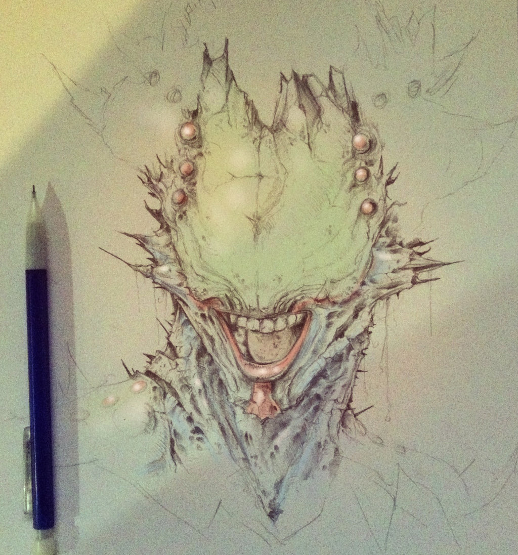 1024x1097 Earth - Earth Pencil Sketch