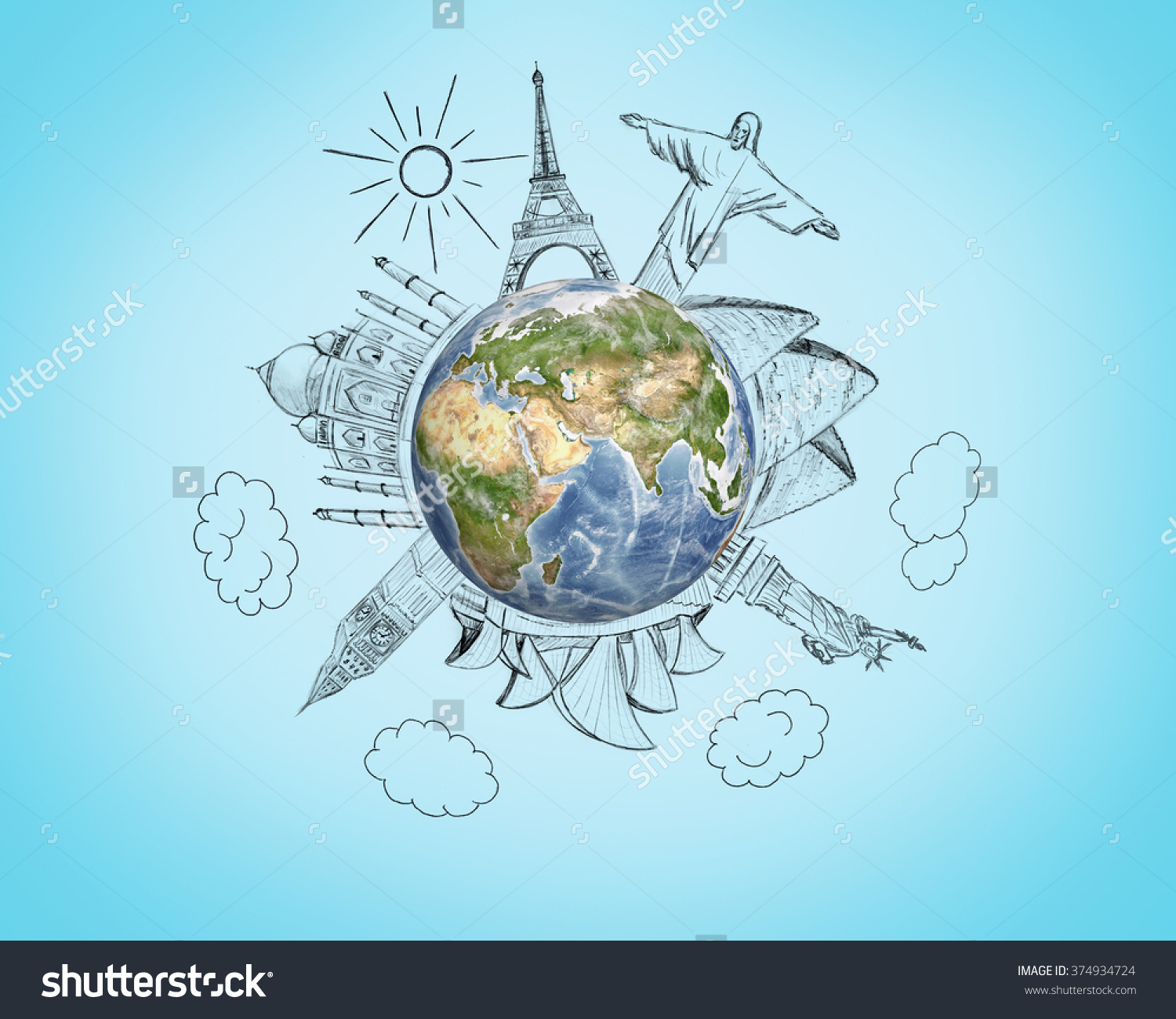1500x1300 Sketches Of Earth Sketch Illustration Planet Earth Isolated On - Earth Pencil Sketch