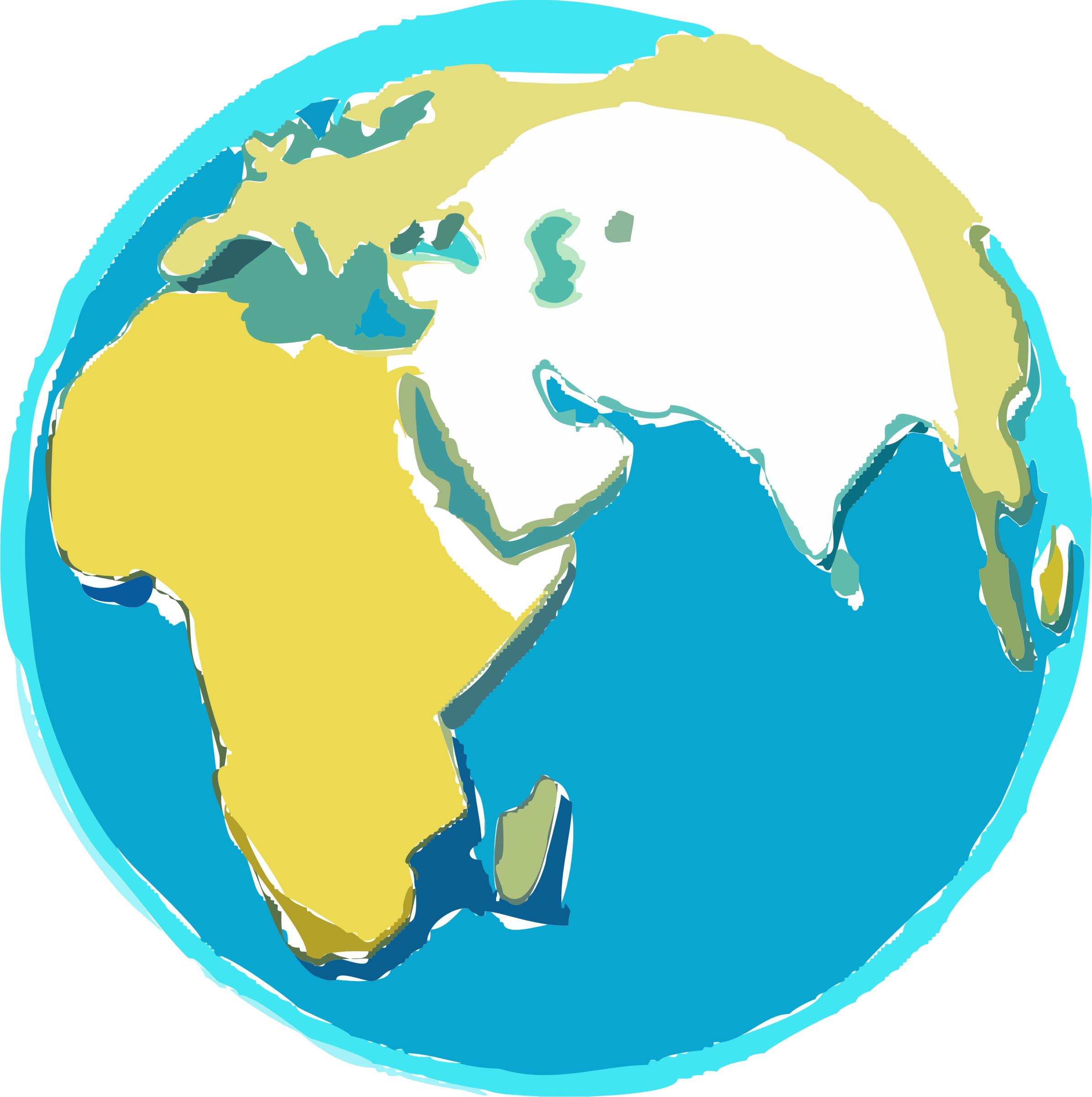 2391x2400 Earth Globe Sketch Icons Png - Earth Sketch