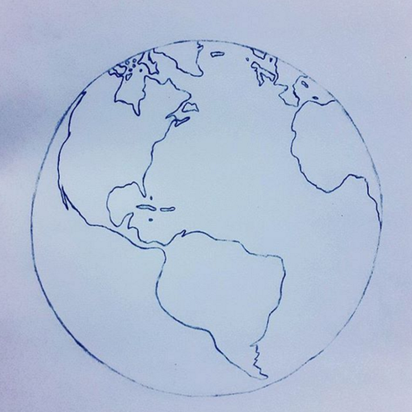 Earth Sketch Drawing at Explore collection of