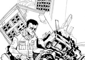 300x210 Pencil Sketch Of Earthquake - Earthquake Sketch