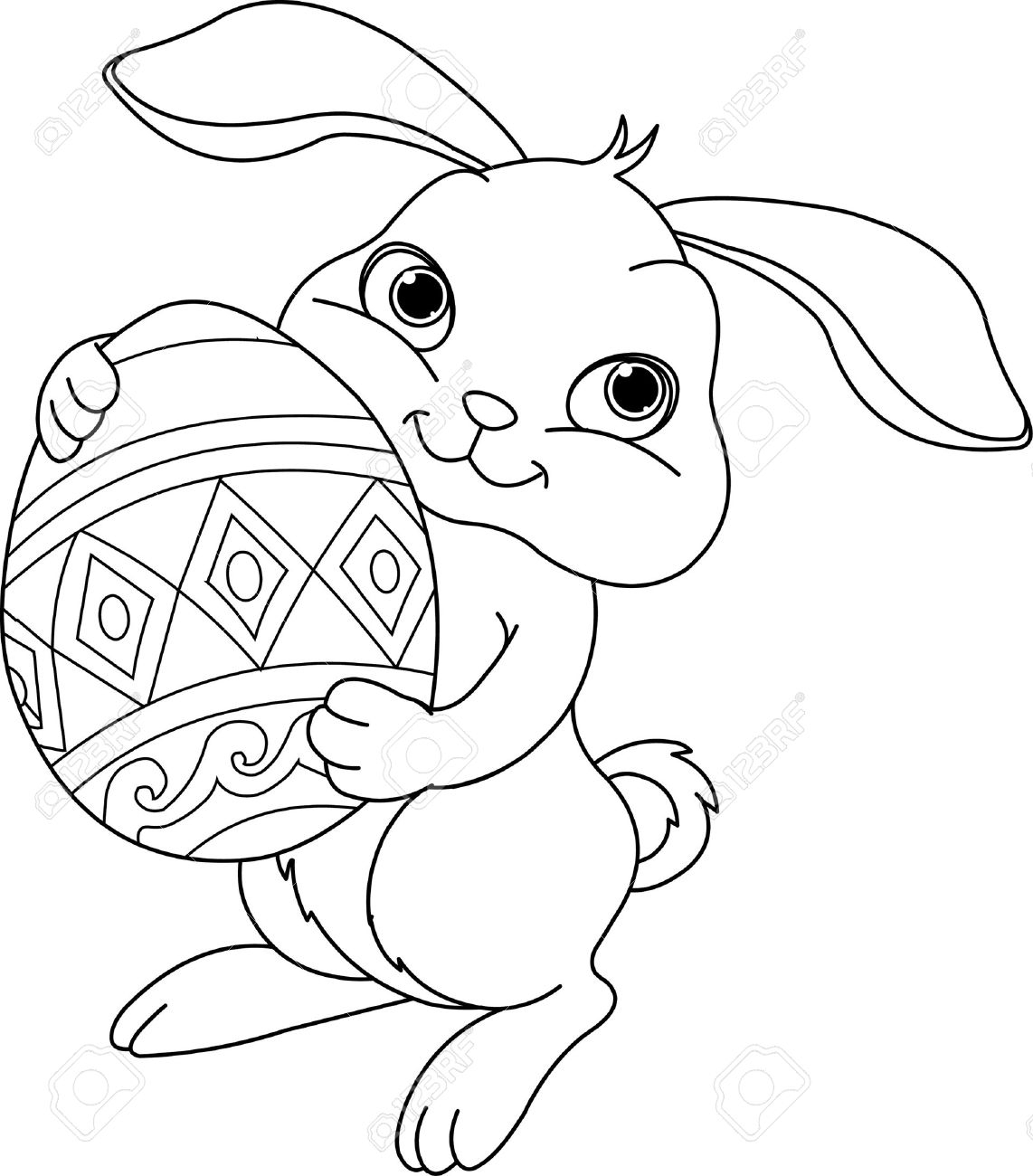 Download Easter Bunny Sketch at PaintingValley.com | Explore ...