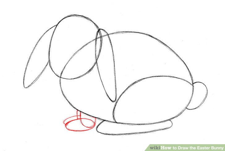 728x488 3 Ways To Draw The Easter Bunny - Easter Bunny Sketch