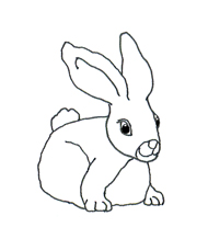 190x228 Funny Easter Bunny Clipart - Easter Bunny Sketch